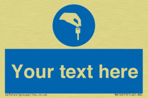 Custom Mandatory Keys Sign